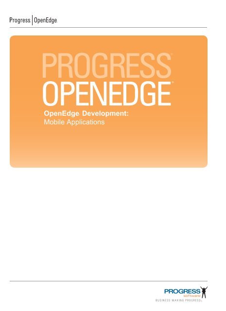 OpenEdge Development: Mobile Applications - Product ...