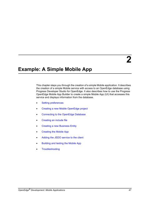 OpenEdge Development: Mobile Applications - Product ...