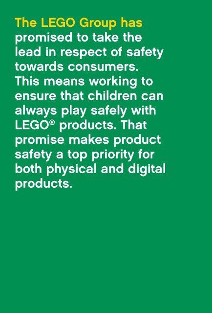 Progress Report 2012 - Lego
