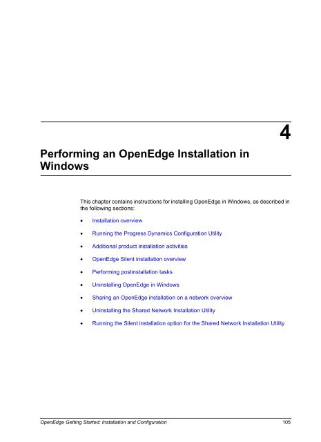 OpenEdge Getting Started: Installation and Configuration - Product ...