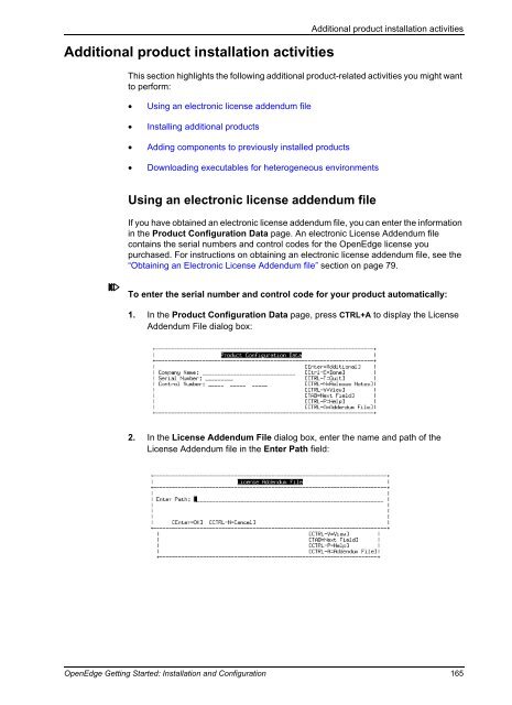 OpenEdge Getting Started: Installation and Configuration - Product ...