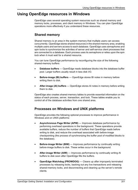 OpenEdge Getting Started: Installation and Configuration - Product ...