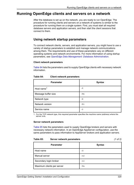 OpenEdge Getting Started: Installation and Configuration - Product ...