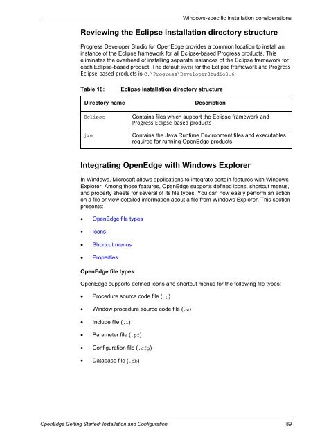 OpenEdge Getting Started: Installation and Configuration - Product ...