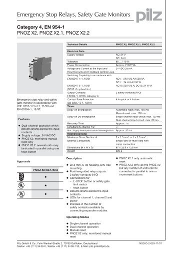 Emergency Stop Relays, Safety Gate Monitors - ELTRON