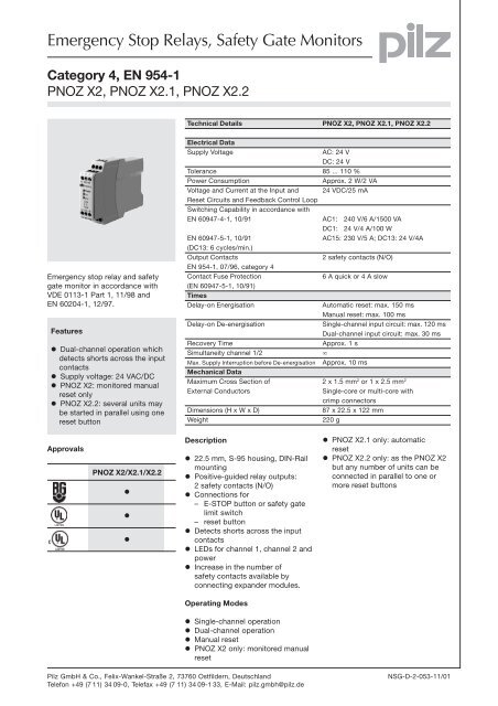 Emergency Stop Relays, Safety Gate Monitors - ELTRON