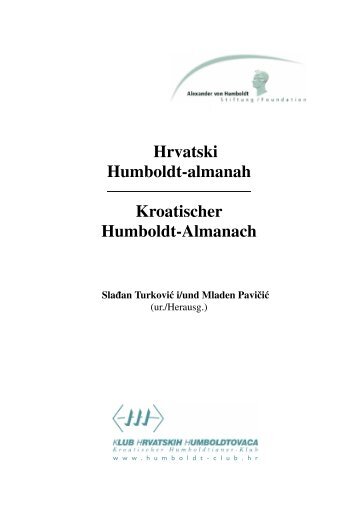 Hrvatski Humboldt-almanah Kroatischer Humboldt-Almanach