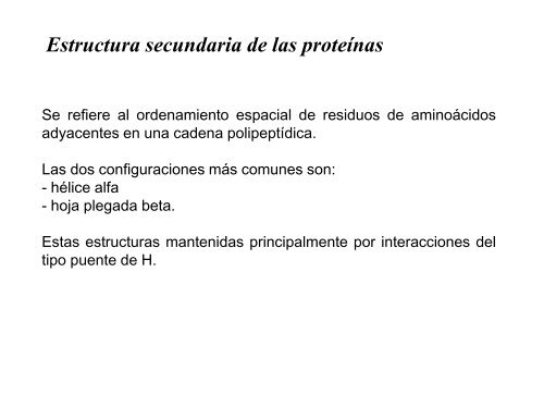 Estructura primaria de las proteínas