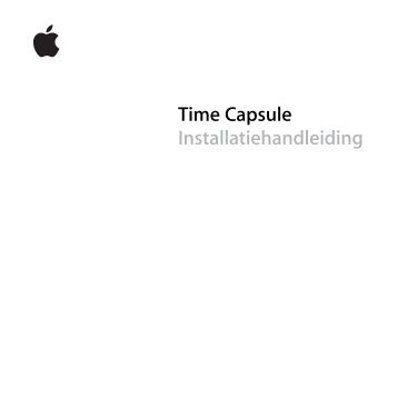 Time Capsule Installatiehandleiding - Support - Apple