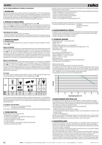 Technische Handleiding - Niko