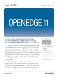OpenEdge 11 - Progress Software