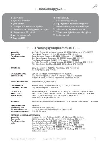 Trainingsgroepcommissie Trainingsgroepcommissie I ...