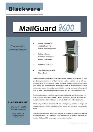 MailGuard 8600 brochure 0902.pub - Schur
