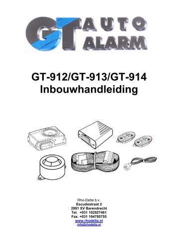 GT-912/GT-913/GT-914 Inbouwhandleiding