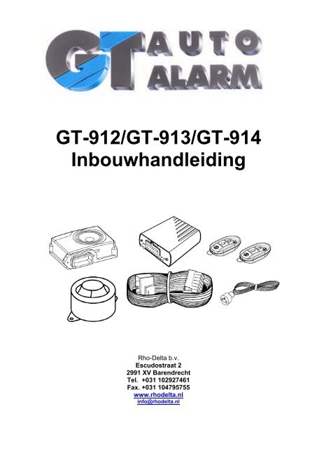 GT-912/GT-913/GT-914 Inbouwhandleiding