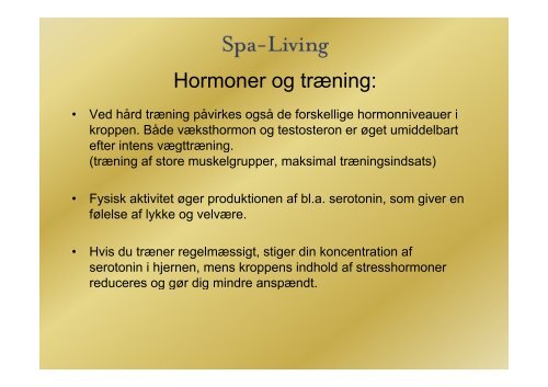 Hormoner og effekt - Spa-Living