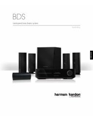 Geïntegreerd home theater systeem Handleiding - Harman Kardon SE