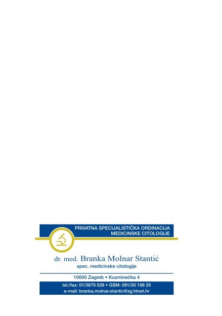 4. Hrvatski kongres kliniËke citologije 4th Croatian Congress ... - Penta