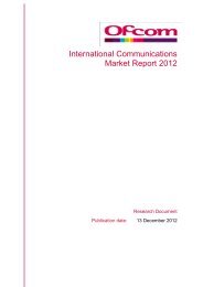 International Communications Market Report 2012 - Stakeholders ...
