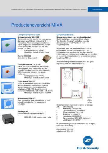 Productenoverzicht MIVA