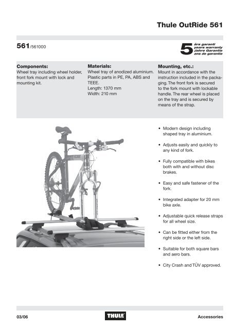 Thule OutRide 561