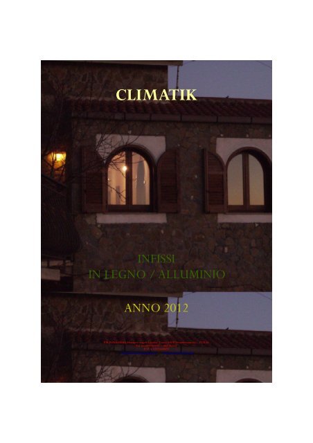 Catalogo infissi in legno alluminio - Falegnameriamaterazzi.it