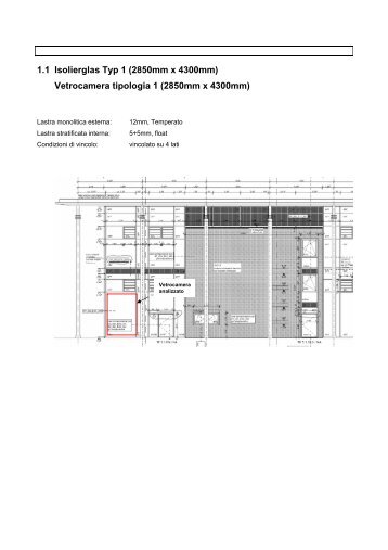 1.1 Isolierglas Typ 1 (2850mm x 4300mm) Vetrocamera ... - Infobuild