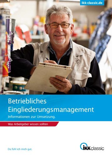 Betriebliches Eingliederungsmanagement - IKK classic