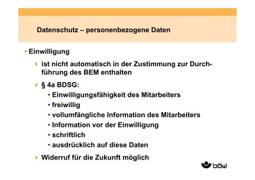 Betriebliches Eingliederungsmanagement (BEM) - DiAG, Muenster ...