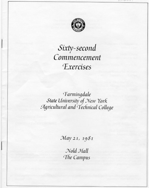 1981-1984 - Farmingdale State College