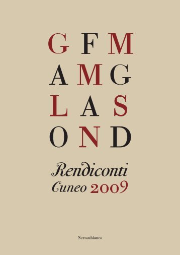 Rendiconti 2009 - Comune di Cuneo