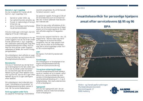 Folder om hjælpernes ansættelsesvilkår - Aalborg Kommune