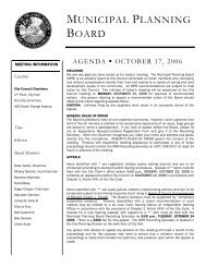 MUNICIPAL PLANNING BOARD - City of Orlando