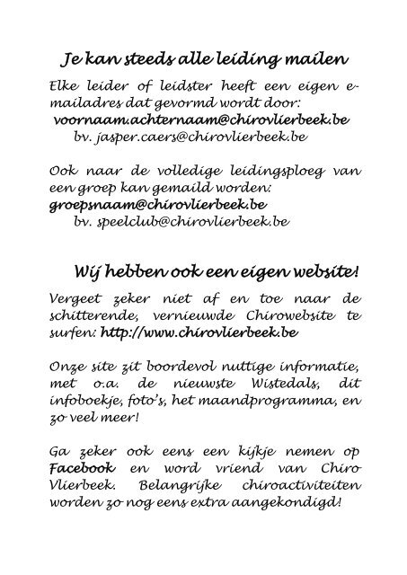 infoboekje 2012-2013 (pdf) - Chiro Vlierbeek