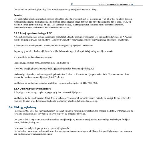 Borgerstyret Personlig Assistance (BPA) - Fredericia Kommune