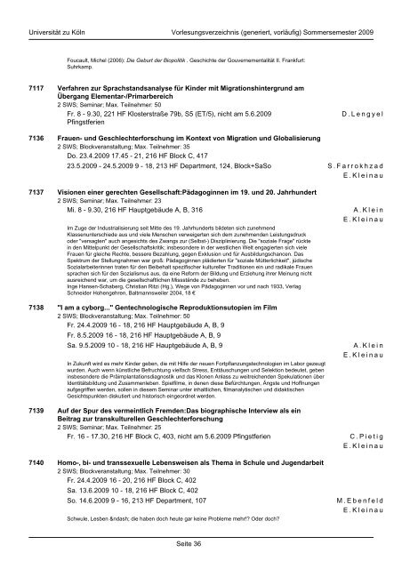 ba erziehungswissenschaft - Humanwissenschaftliche Fakultät ...