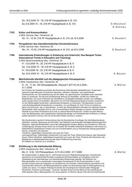 ba erziehungswissenschaft - Humanwissenschaftliche Fakultät ...