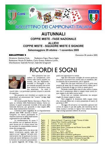 Bollettino n°2 - Federazione Italiana Gioco Bridge