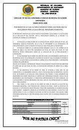 circular nº 003 del honorable concejo municipal de florián santander ...