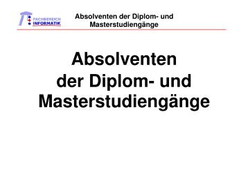 Absolventen der Diplom- und Masterstudiengänge