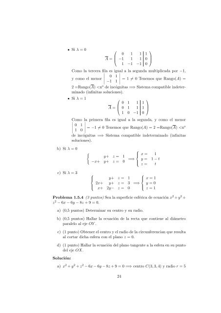 Problemas de Selectividad de Matemáticas II Comunidad de Madrid (Resueltos)