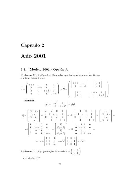 Problemas de Selectividad de Matemáticas II Comunidad de Madrid (Resueltos)