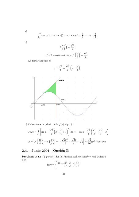 Problemas de Selectividad de Matemáticas II Comunidad de Madrid (Resueltos)