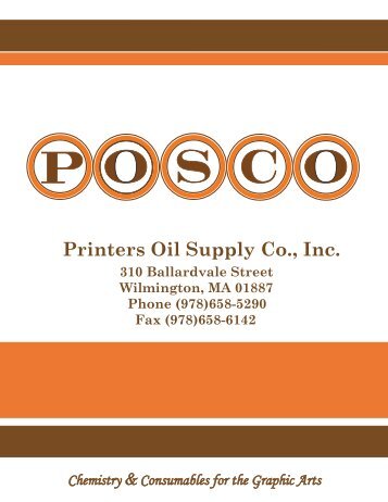 Printers Oil Supply Co., Inc. - POSCO Inc.