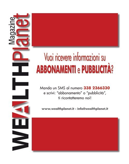 Wealth Planet rivista 2 2012 - Wealthplanet.it