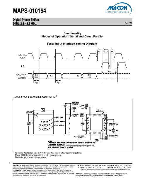 MAPS-010164 - M/A-COM Technology Solutions