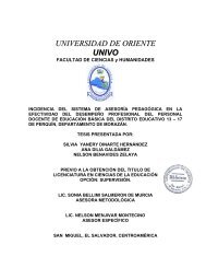 Portada, índice e introducción - Universidad de Oriente