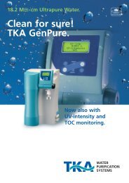 Clean for sure! TKA GenPure. - tka.de