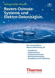 Revers-Osmose- Systeme und Elektro-Deionisation. - Thermo ...