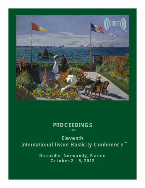 2012 Proceedings - International Tissue Elasticity Conference